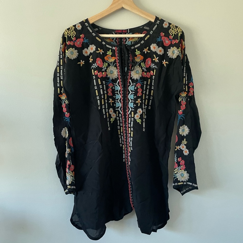 JOHNNY WAS Embroidered Tunic